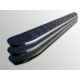 Пороги алюминиевые ТСС с накладкой для Jeep Grand Cherokee 2013-2021
