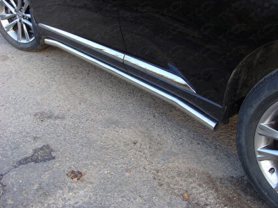 Пороги труба 60 мм ТСС для Lexus RX-270/350/450 2012-2015