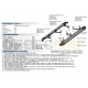Пороги алюминиевые Rival Black New для Volkswagen Tiguan 2016-2021